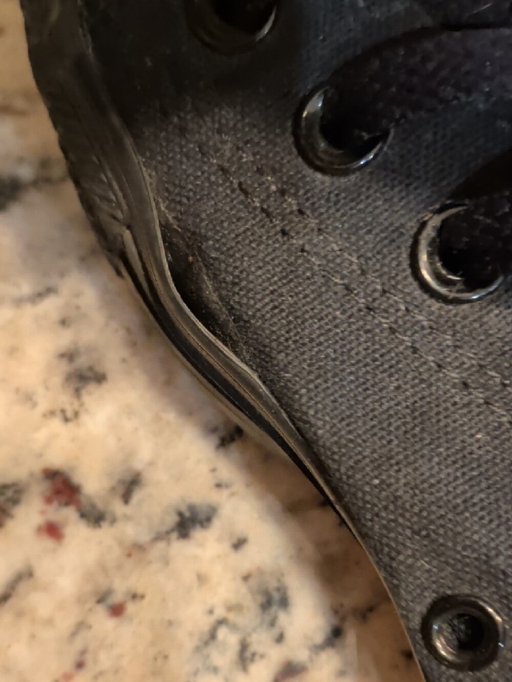 Converse Black High Top Sneakers — All Black Mens 7 Women's 9 - Picture 8 of 9